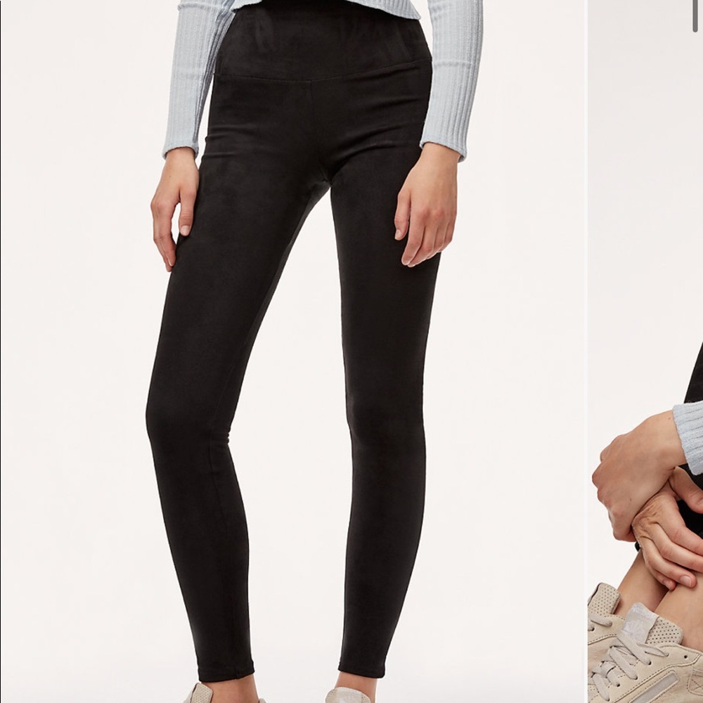 Aritzia Suede Leggings